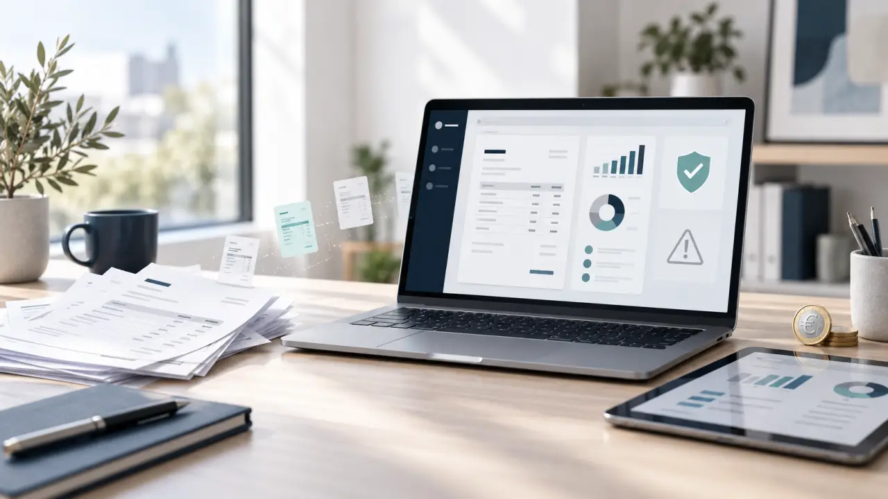 Tableau de bord professionnel consacré à la gestion des factures électroniques
