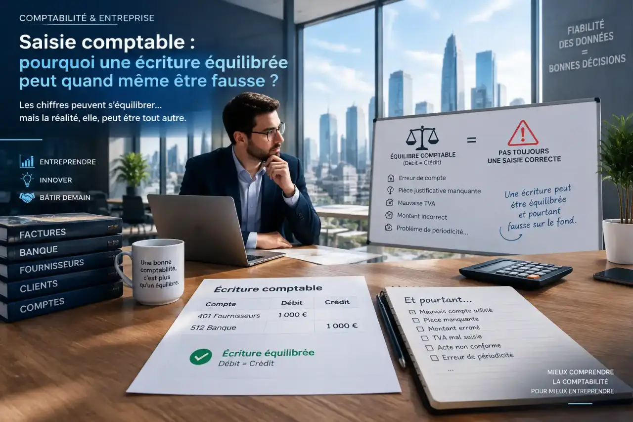 Saisie comptable : pourquoi une écriture équilibrée peut quand même être fausse