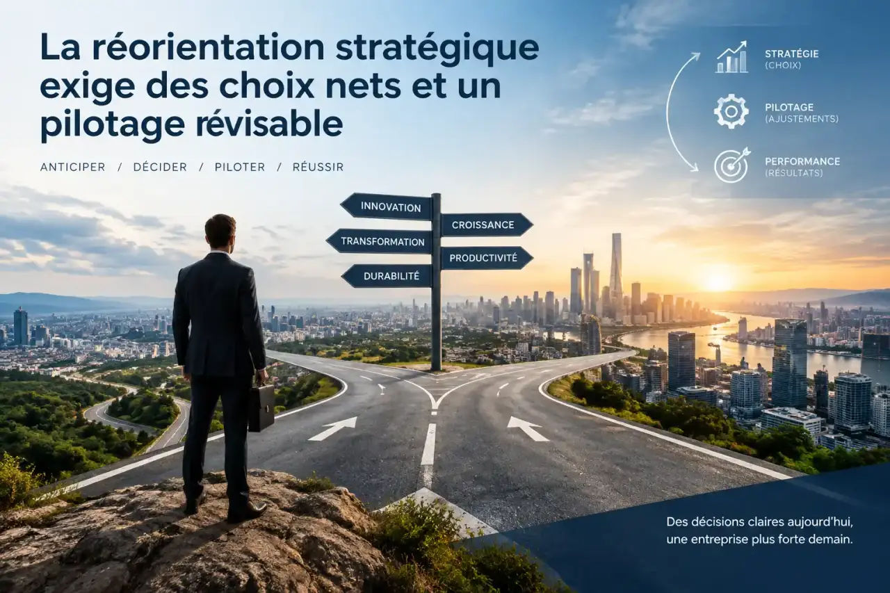 La réorientation stratégique exige des choix nets et un pilotage révisable