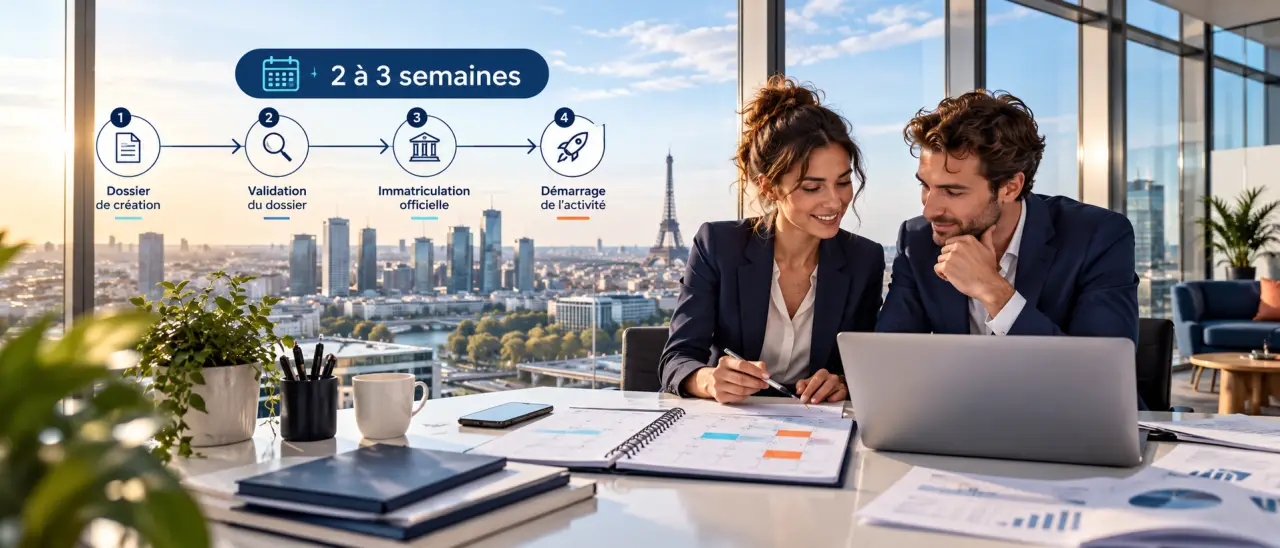 Combien de temps pour créer une micro-entreprise ? 2 à 3 semaines, mais plusieurs échéances