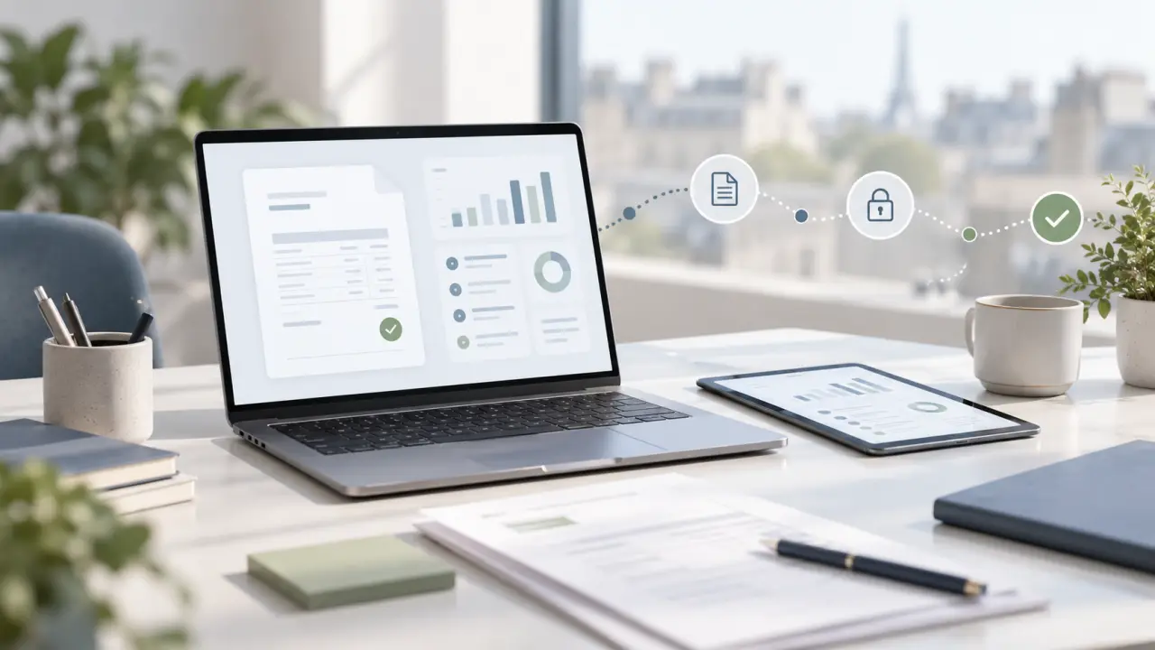 Tableau de bord de facturation et documents numériques pour une PME