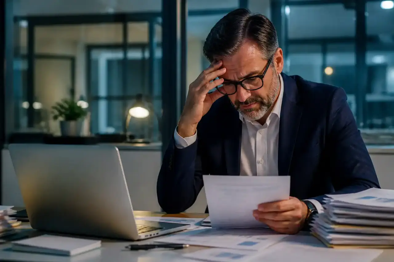 Illustration abstraite de blocs d'entreprise assemblés autour de la finance et de la stratégie
